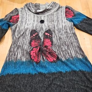 Papillon Blanc Kids Sweater - Gray, Blue, Pink
